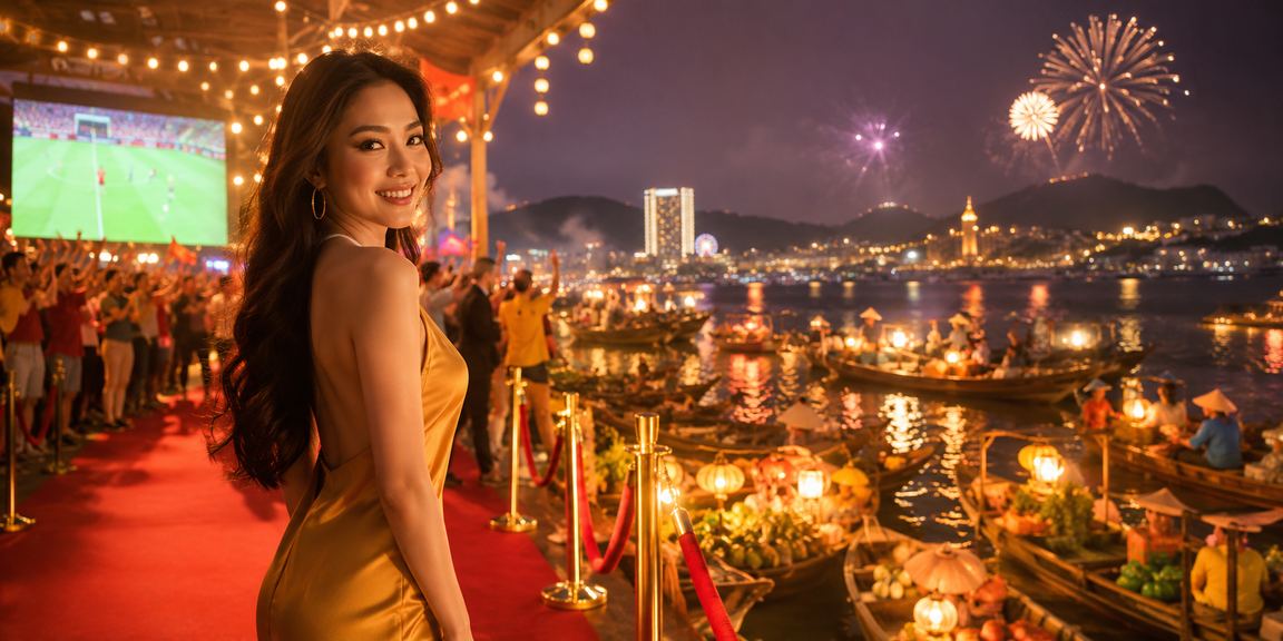 Người dùng Vũng Tàu xem lịch sự kiện thể thao tại chợ đêm qua điện thoại